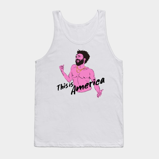 Childish Gambino -This is America Retro hiphop Tank Top by daizzy